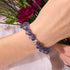 Purple Cloud | .925 Sterling Silver | Cheshire Glass Bubble Bracelet